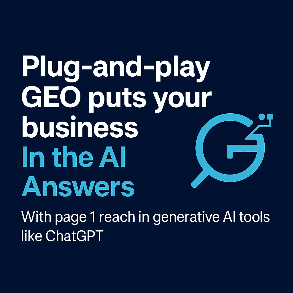 GEO-First Boosts for SMEs